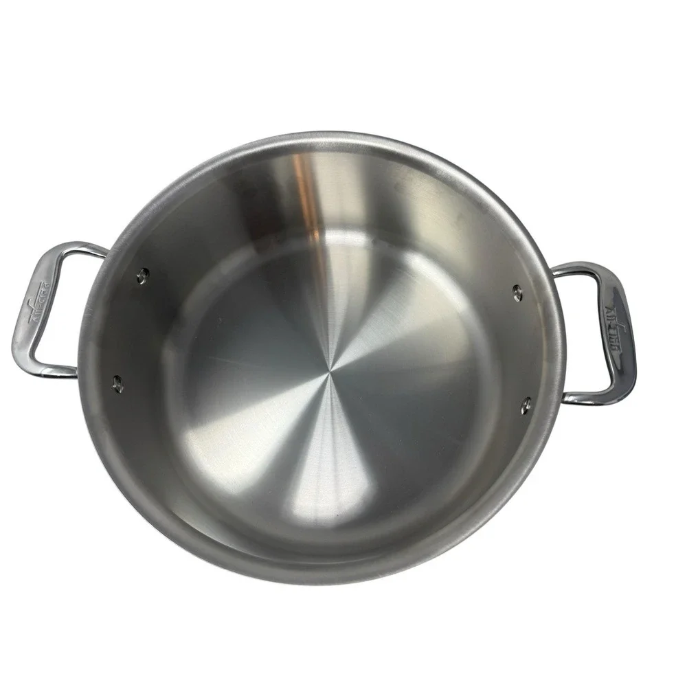 All-Clad D3 3-Ply Stainless Steel Stockpot 6 Qt Induction Oven Broiler Safe 600F